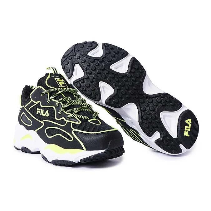 Кроссовки женские FILA Ray Tracer Neon Black/Safety Yellow/White