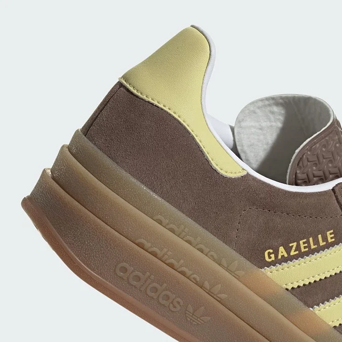 Кроссовки женские adidas Originals Gazelle Bold Earth Strata/Powder Yellow/Cloud White