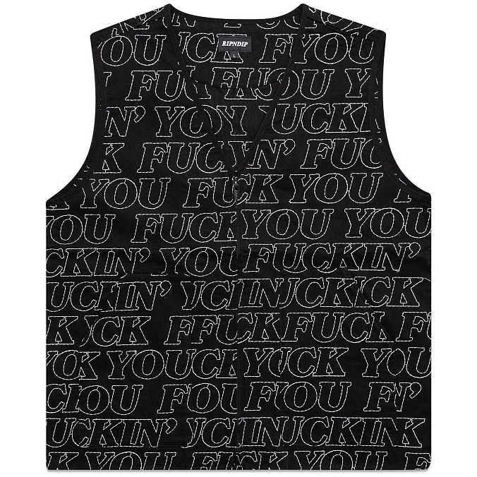 Жилет RIPNDIP Quilted Work Jacket Black
