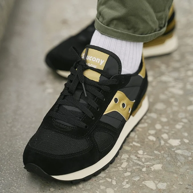 Кроссовки мужские Saucony Shadow Original Vintage Black/Gold
