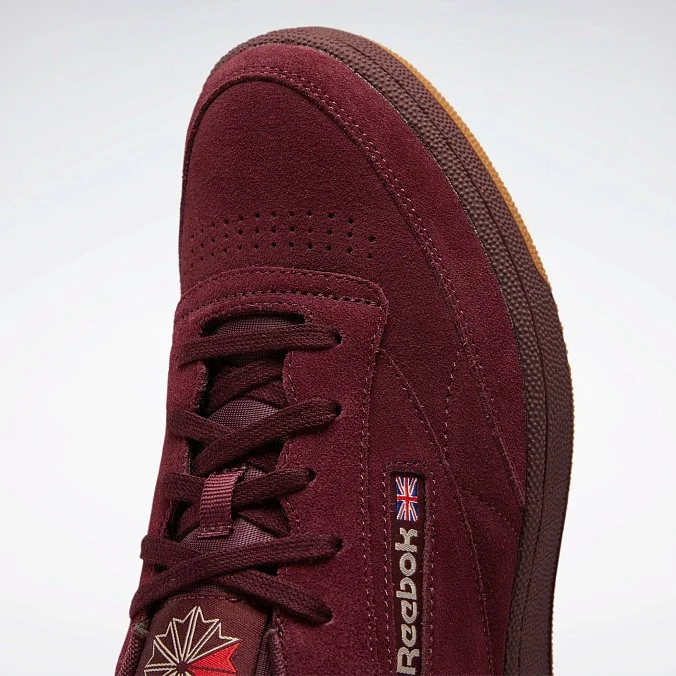 Кроссовки Reebok Club C 85 Maroon/Modern Beige/Reebok Rubber Gum 03