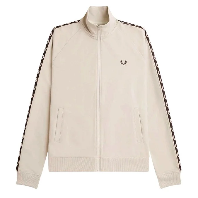 ✨超美 FRED PERRY / Contrast Tape Track JKT Contrast Tape Track Jacket - Ecru / Navy | Men's Track