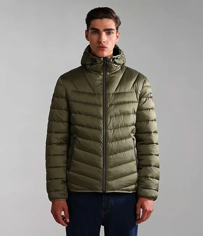 Куртка Napapijri Aerons Short Jacket Adjustable Hood Green Lichen
