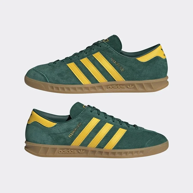Кроссовки adidas Originals Hamburg Collegiate Green/Bold Gold/Gum