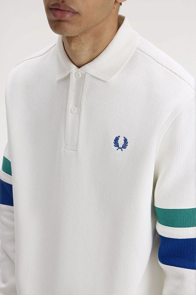 Толстовка Fred Perry Tipped Sleeve Collared Sweat