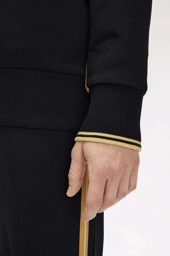 Толстовка Fred Perry Stripe Tape Half Zip Sweatshirt