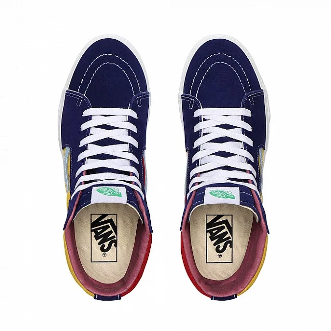 Кеды высокие унисекс Vans Sk8-Hi Multi/True White