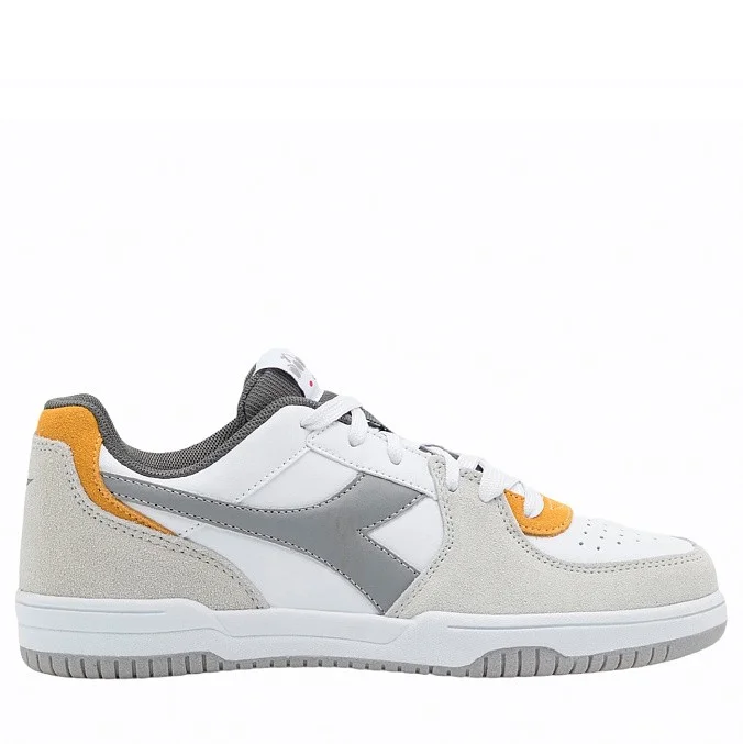 Кроссовки мужские Diadora Raptor White/Saffron