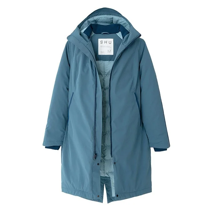 Двусторонняя мужская парка SHU синяя