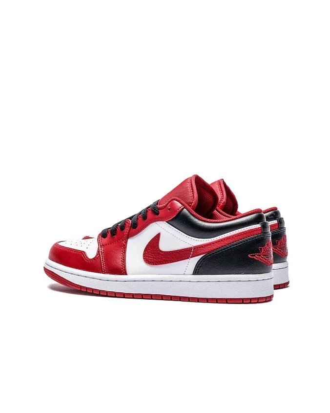Кроссовки Jordan 1 Low White/Gym Red/Black