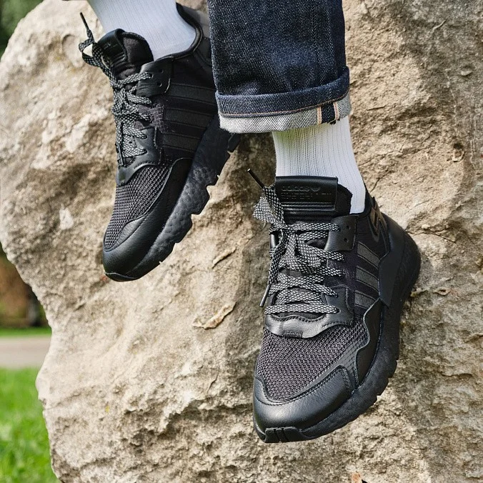 Кроссовки мужские adidas Originals Nite Jogger Black/Core Black/Core Black