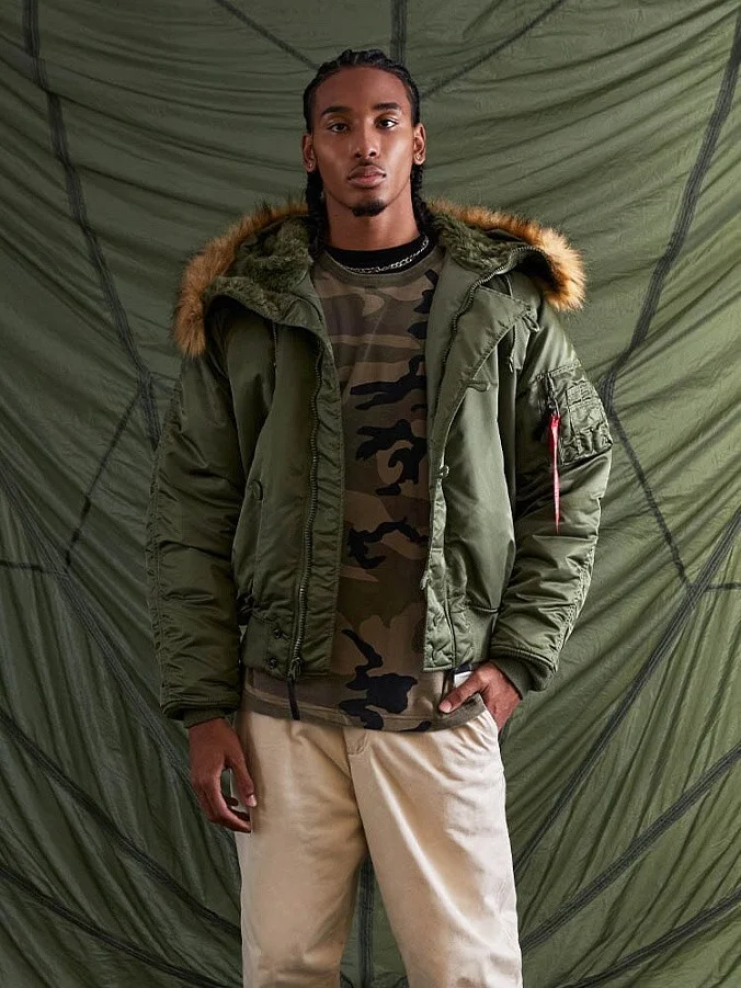 Мужская куртка парка Alpha Industries N-2B Short Waist Parka Sage