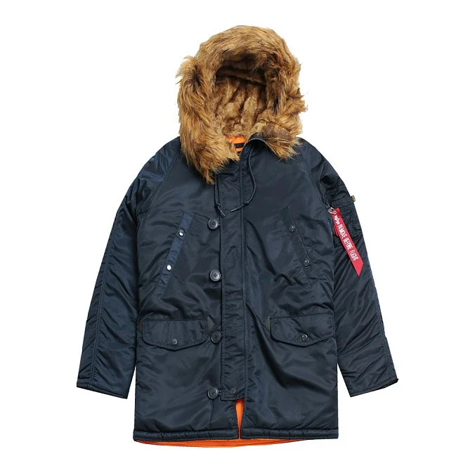 Мужская куртка парка Alpha Industries N3B VF 59 Replica Blue