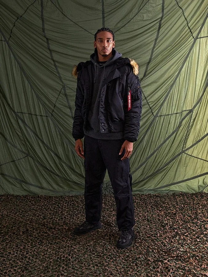 Мужская куртка парка Alpha Industries N-2B Short Waist Parka Black