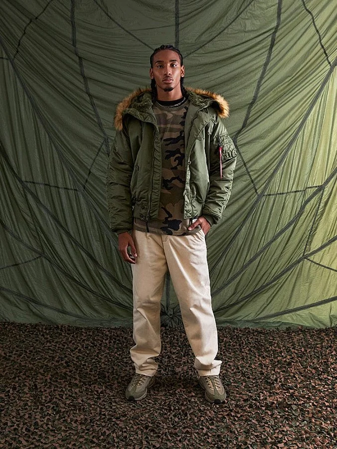 Мужская куртка парка Alpha Industries N-2B Short Waist Parka Sage