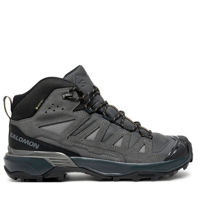 Ботинки мужские Salomon X Ultra 360 Leather Mid GoreTex Castlerock/Asphalt/Kelp