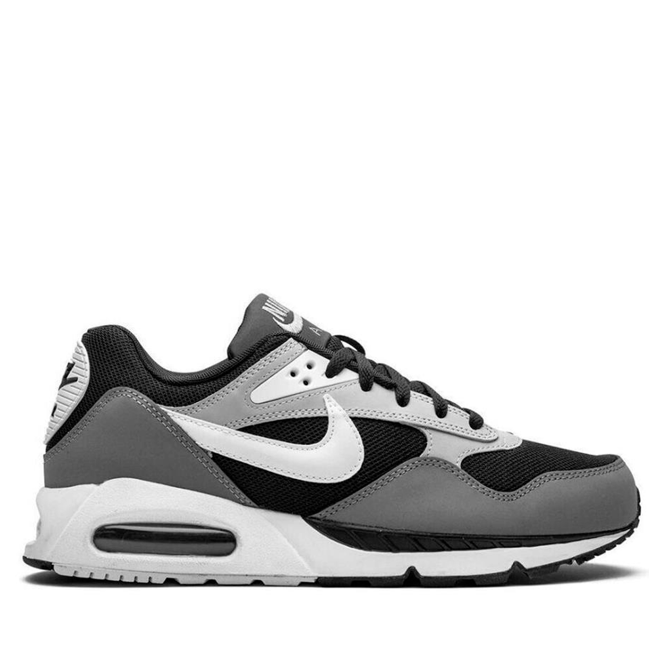 white grey and black nike air max