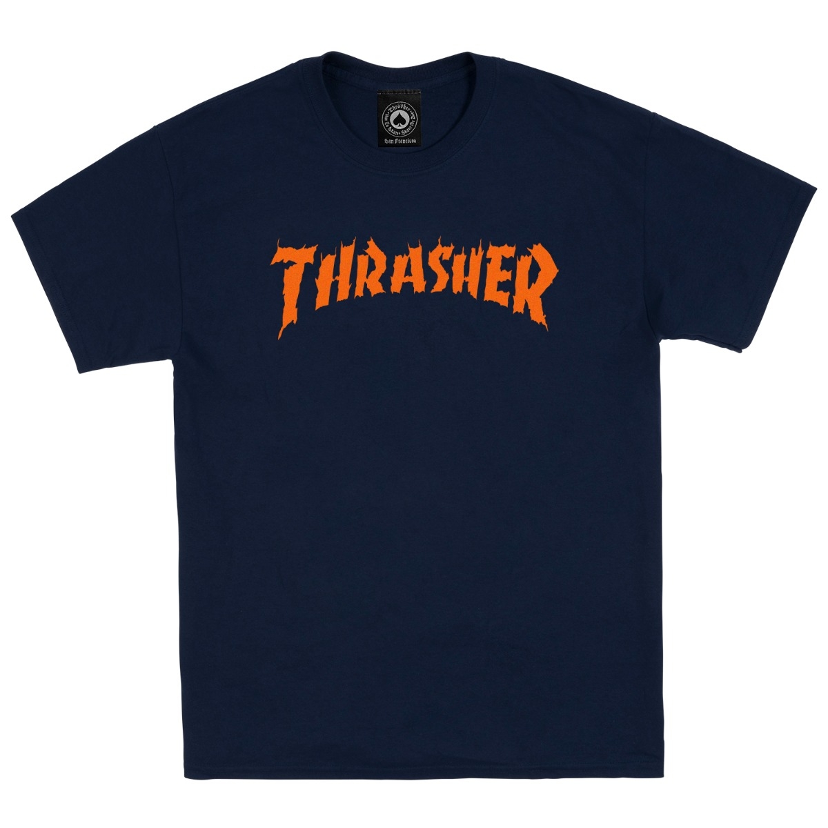 Футболка <b>Thrasher</b> Burn It Down T-shirt Navy - <b>фото</b> 2.