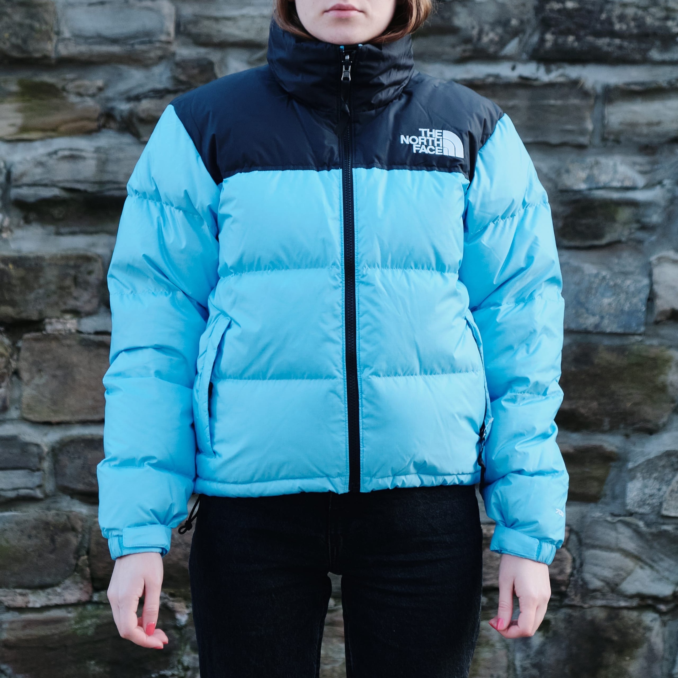 wing collar puffer coat