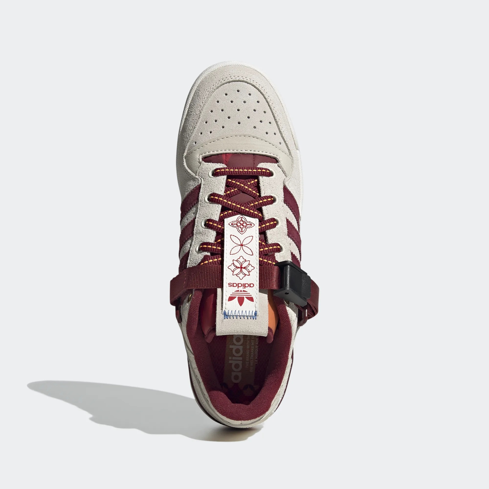 Кроссовки adidas Originals Forum Low Chalk White/Collegiate  Burgundy/Altered Amber купить в Перми в интернет-магазине FRIDAY