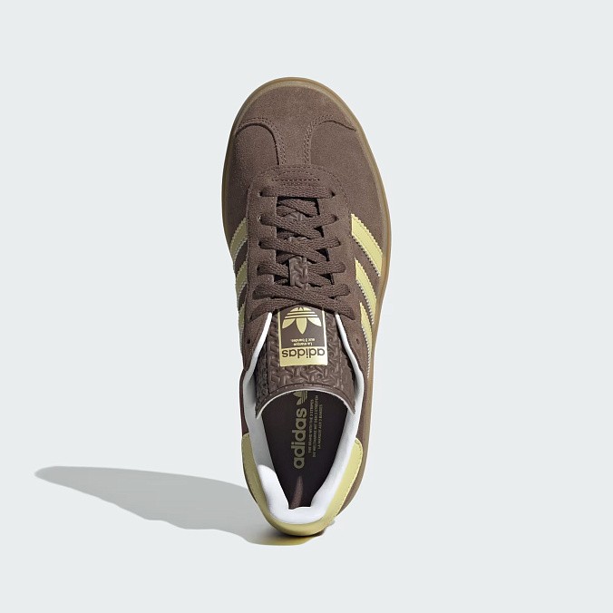 Кроссовки женские adidas Originals Gazelle Bold Earth Strata/Powder Yellow/Cloud White