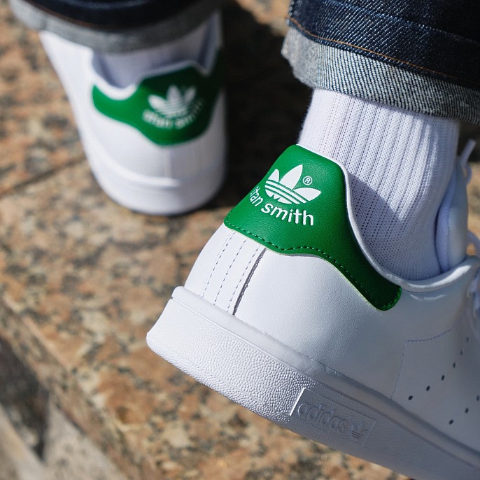 Кеды мужские adidas Originals Stan Smith Cloud White/Core White/Green