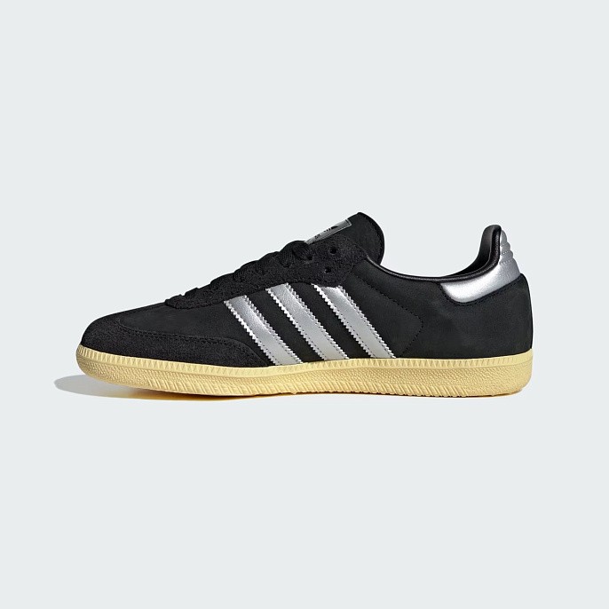 Кроссовки adidas Originals Samba OG Core Black/Matte Silver/Almost Yellow