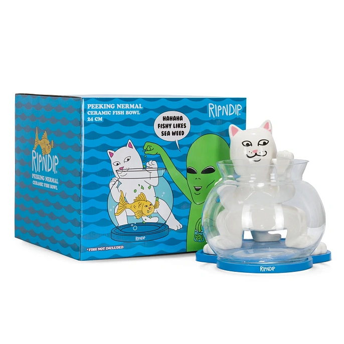 Аквариум RIPNDIP Peeking Nermal Fish Bowl White