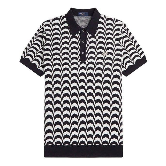 Рубашка поло мужская Fred Perry Jacquard Knitted Shirt