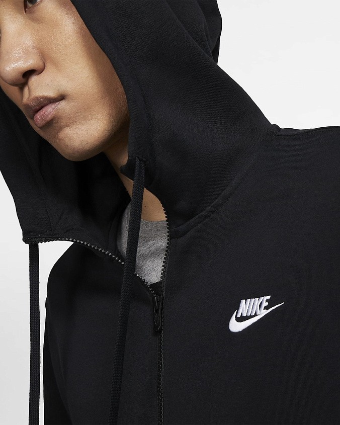 Толстовка Nike Sportswear Club Black/Black/White