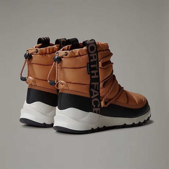 Ботинки дутики зимние The North Face ThermoBall™ Waterproof Lace-Up Winter Boots Almond Butter/TNF Black