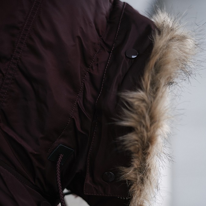 Мужская куртка парка Alpha Industries Slim Fit N-3B Parka Maroon / Orange