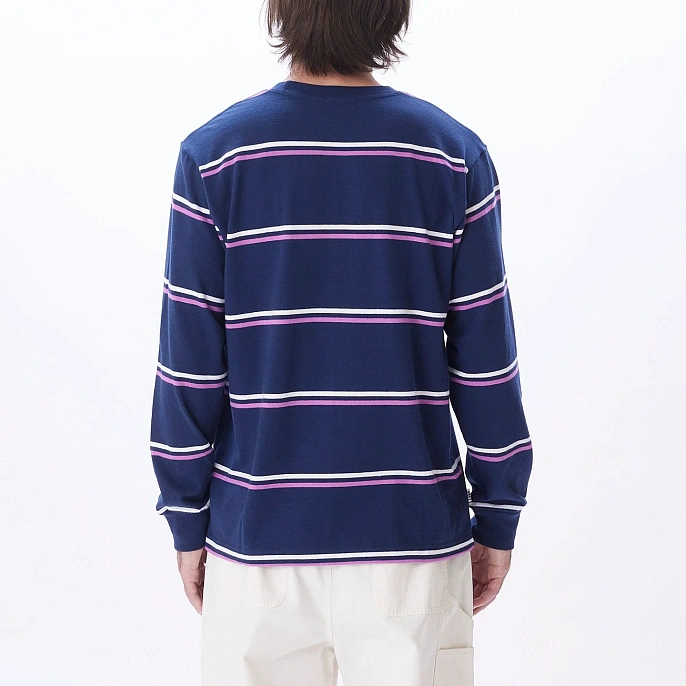 Лонгслив Obey Warren Stripe Ls Knit