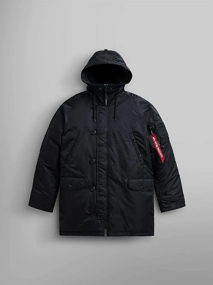 Мужская куртка парка Alpha Industries Heritage N-3B Parka Black