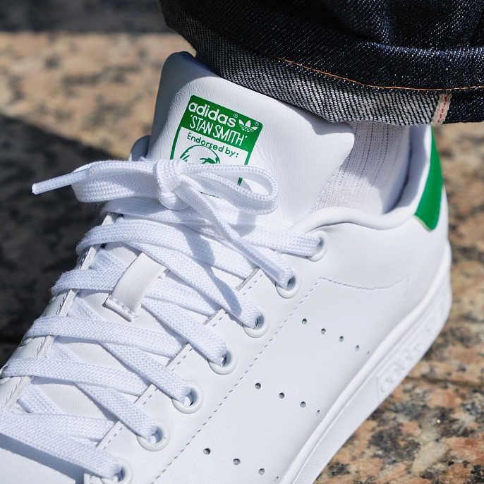 Кеды мужские adidas Originals Stan Smith Cloud White/Core White/Green