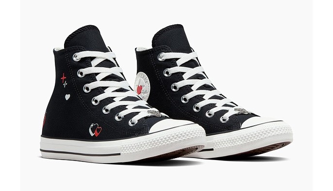 Кеды женские Converse Chuck Taylor All Star Y2K Heart Black/Vintage White