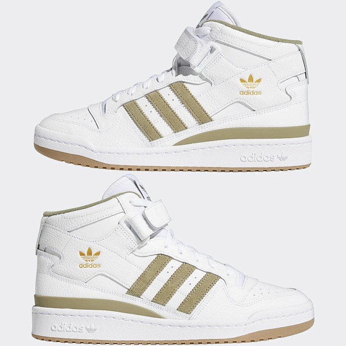 Кроссовки adidas Originals Forum Mid Cloud White/Orbit Green/Gum