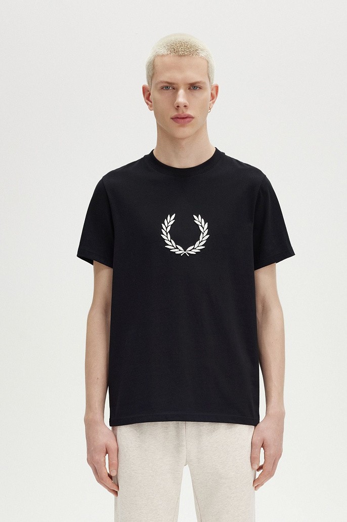 Футболка Fred Perry Textured Laurel Wreath T-Shirt