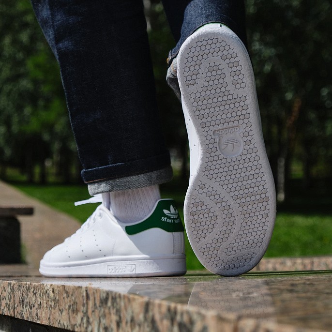 Кеды мужские adidas Originals Stan Smith Cloud White/Core White/Green