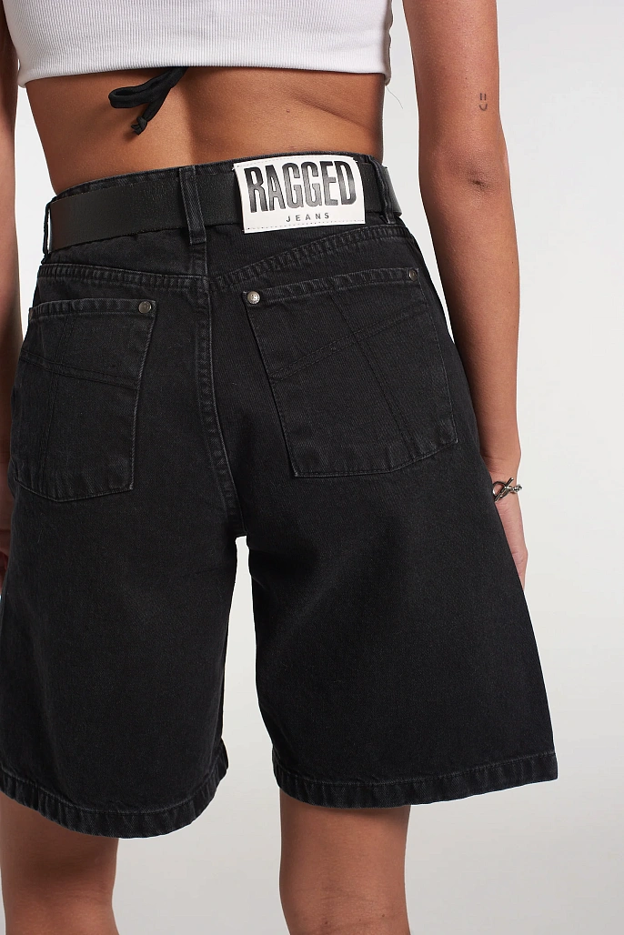 Шорты женские Ragged Jeans Side Split Charcoal