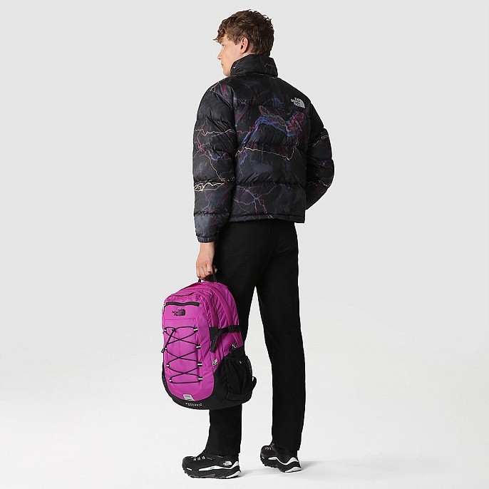 Пуховик мужской The North Face 1996 Retro Nuptse Jacket TNF Black Trail Glow Print