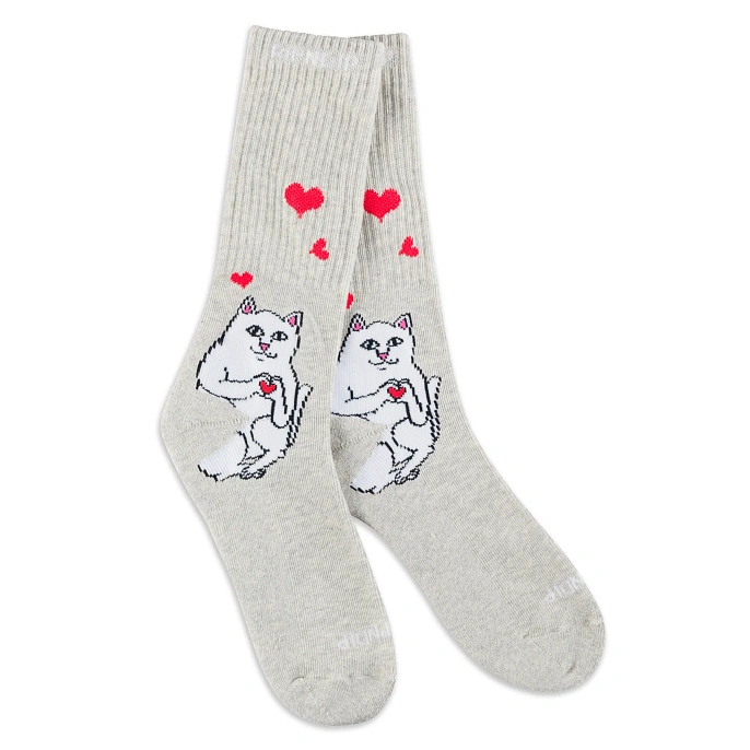 Носки RIPNDIP Nermal Loves Socks Ash Heather