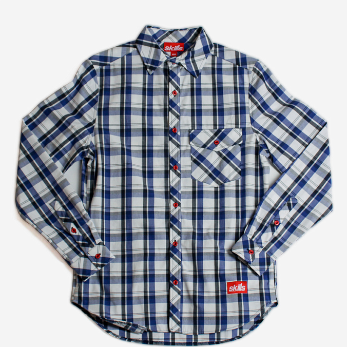 Рубашка SKILLS Check Shirt Light Blue