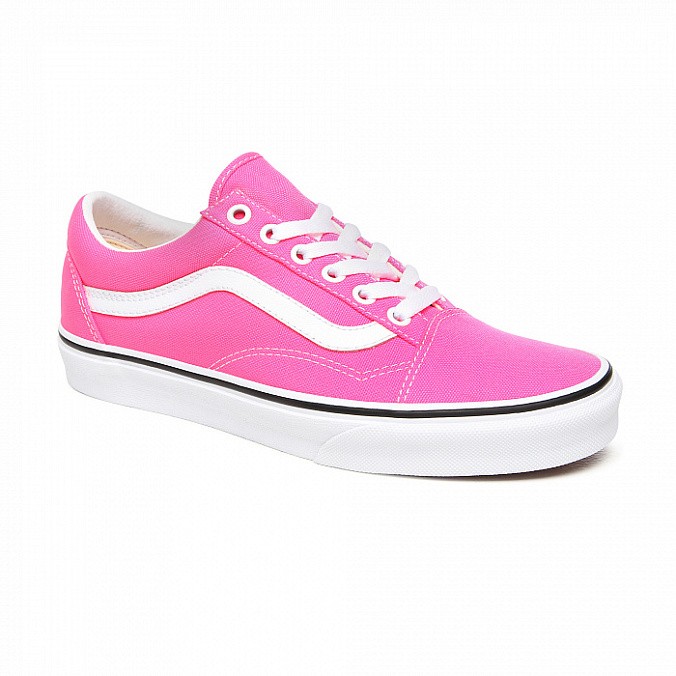 Кеды унисекс Vans Old Skool Neon Knockout Pink/True White