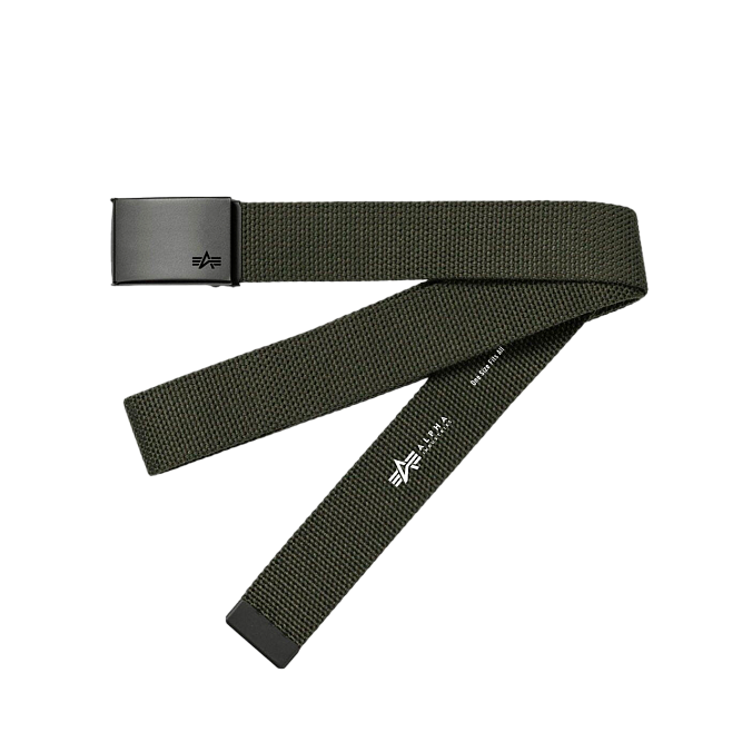 Ремень Alpha Industries Alpha Webbing Belt Dark Green