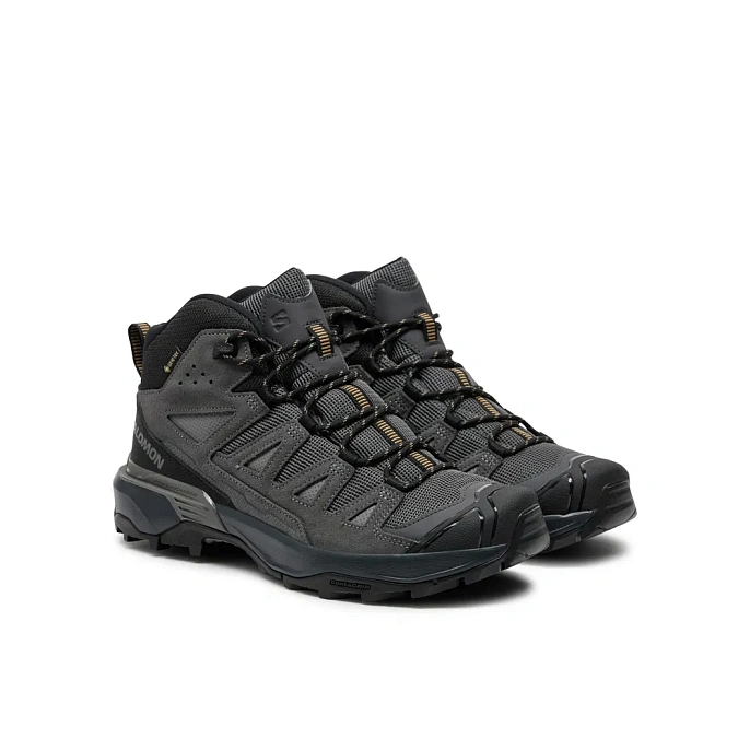 Ботинки мужские Salomon X Ultra 360 Leather Mid GoreTex Castlerock/Asphalt/Kelp