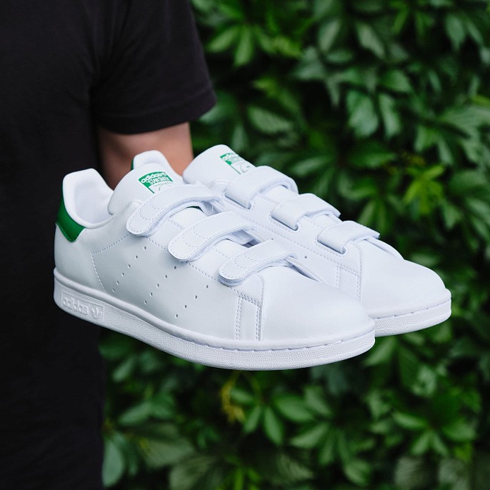 Кеды мужские adidas Originals Stan Smith Cloud White/Cloud White/Green