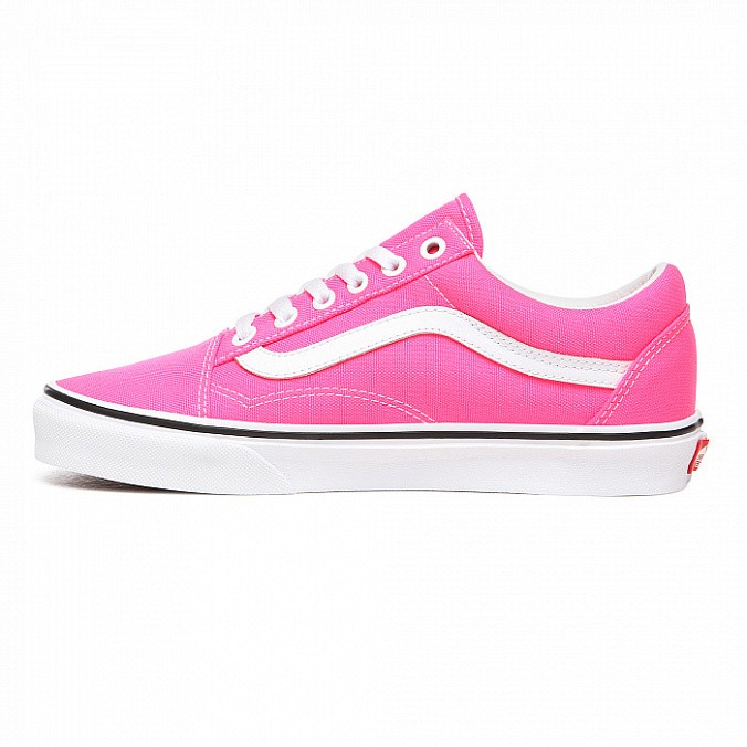 Кеды унисекс Vans Old Skool Neon Knockout Pink/True White