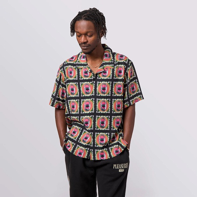Рубашка HUF X PLEASURES Pop Top Rayon Woven Shirt
