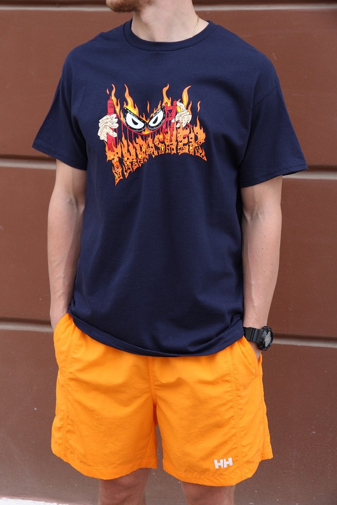 Футболка Thrasher Sck Free T-Shirt Navy